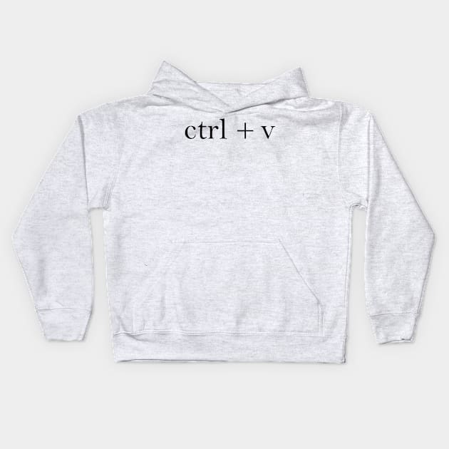 ctrl + c Kids Hoodie by zeann_art